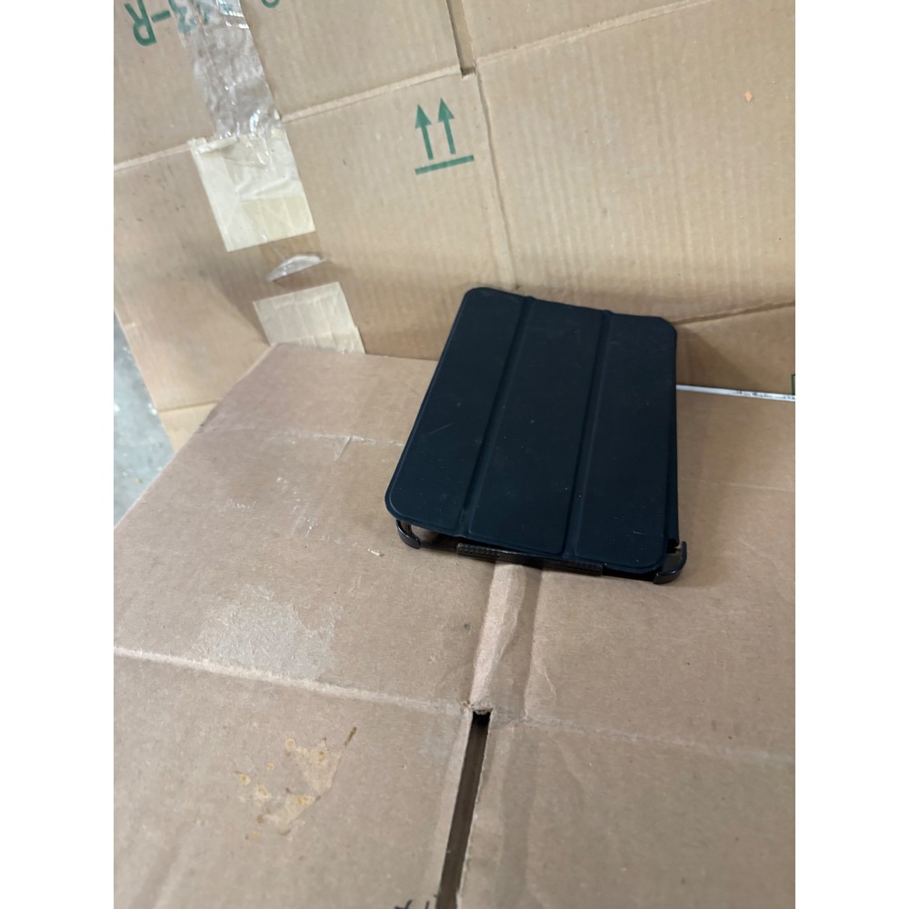 Black iPad mini Smart Case Folio Trifold Stand Cover with Translucent Back Shell